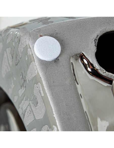 Jarrón abstracto en plata grande