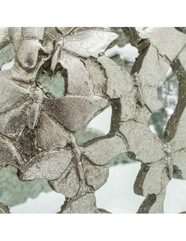 Figura menina de resina plateada pequeña