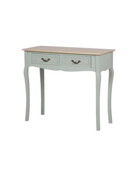 Recibidor 2 cajones gris y madera