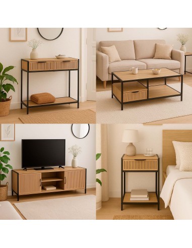 Mueble de entrada Nasville 2 cajones