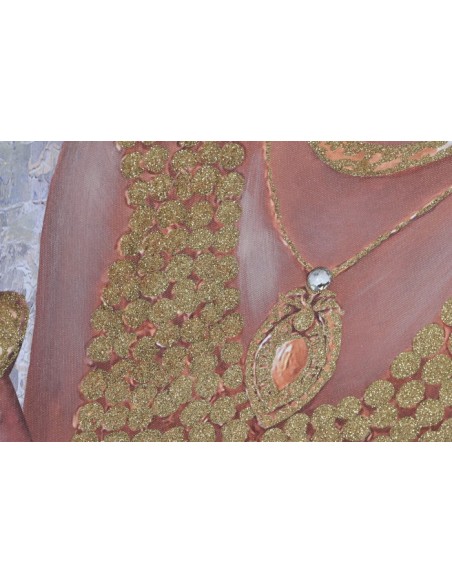 Cuadro lienzo mujer africana