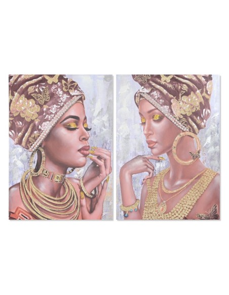 Cuadro lienzo mujer africana