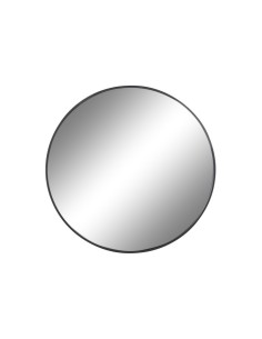 Espejo de metal 80cm redondo negro