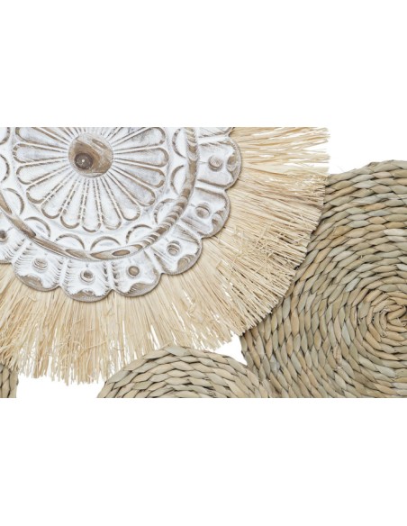 Decoración de pared fibra y metal