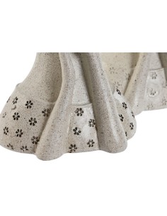 Figura resina mujer con flores 2