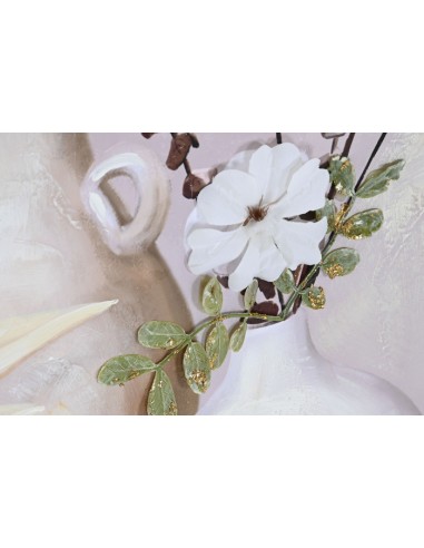 Cuadro lienzo con jarrones con marco