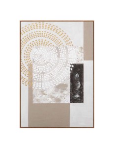 Cuadro lienzo abstracto con marco