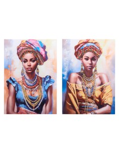 Cuadro lienzo mujer turbante