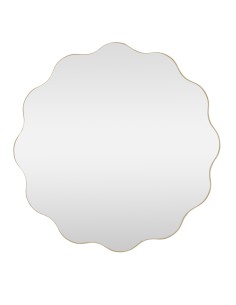 Espejo pared metal dorado