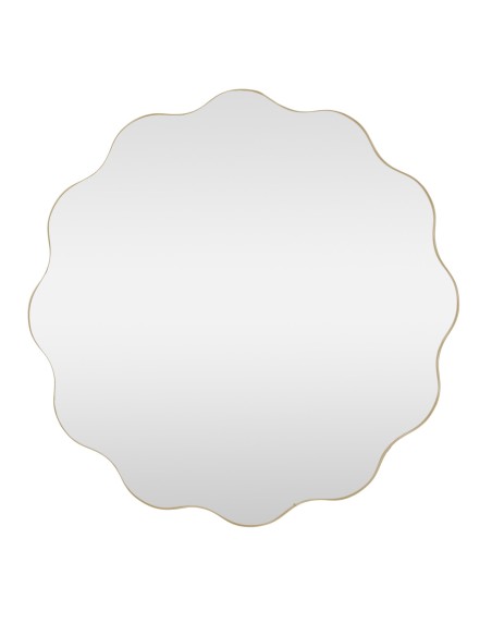 Espejo pared metal dorado