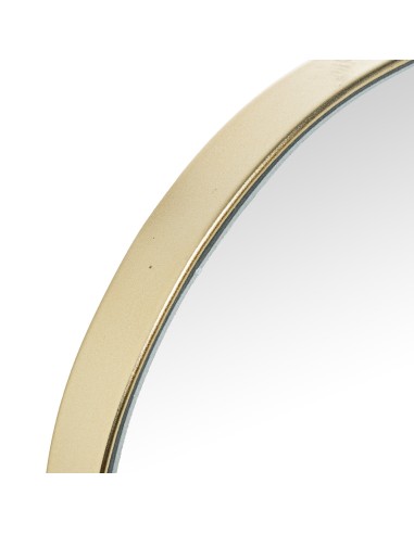 Espejo pared metal dorado