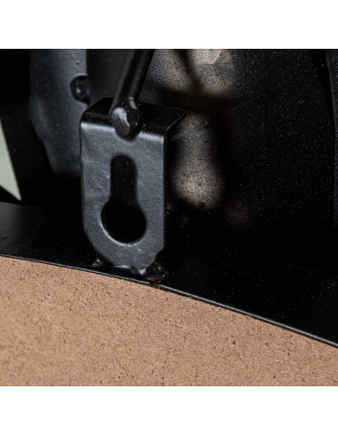 Espejo Redondo Metal 82 cm Negro