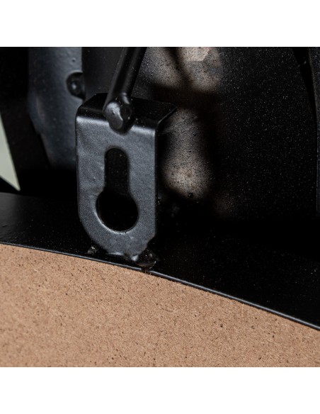 Espejo Redondo Metal 82 cm Negro