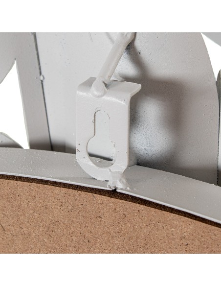 Espejo Redondo Metal 82 cm Blanco