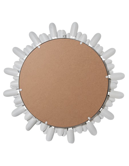 Espejo Redondo Metal 82 cm Blanco