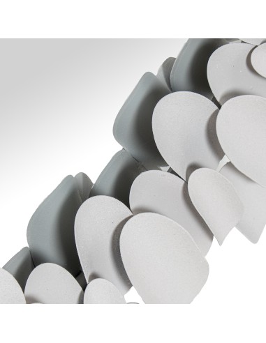 Espejo Redondo Metal 82 cm Blanco