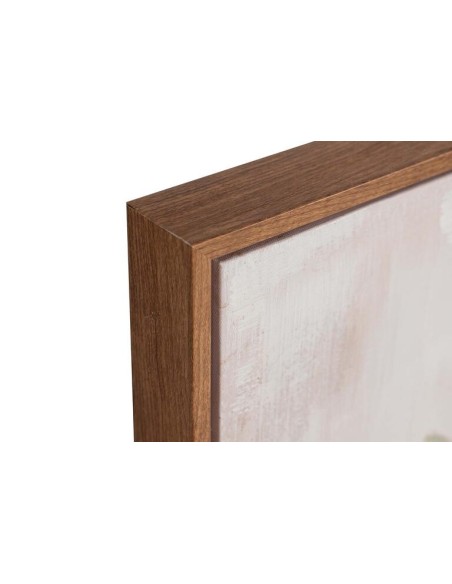 Cuadro Lienzo Jarrón con Marco Marrón