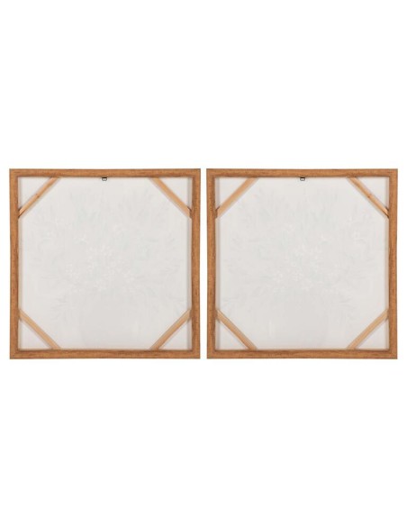 Cuadro Lienzo Jarrón con Marco Marrón