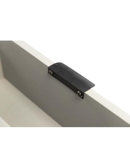 Consola Madera Pino Gris/Negro