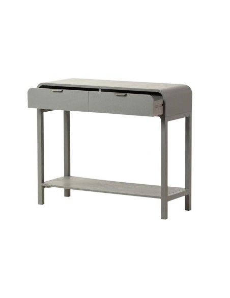Consola Madera Pino Gris/Negro