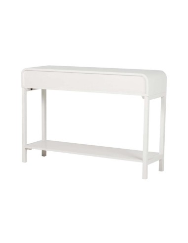 Consola Madera Pino Blanco/Dorado