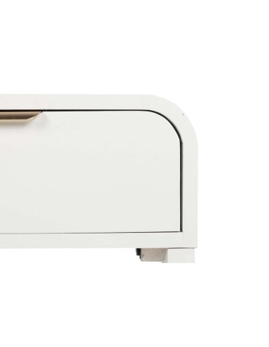 Consola Madera Pino Blanco/Dorado