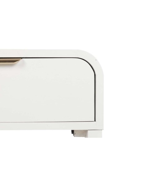 Consola Madera Pino Blanco/Dorado