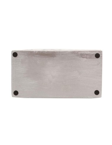 Caja Resina Plateada y Blanca