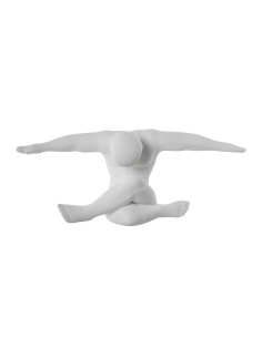 Figura Cerámica Atleta Blanco