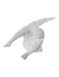 Figura Cerámica Atleta Blanco 2