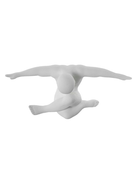 Figura Cerámica Atleta Blanco