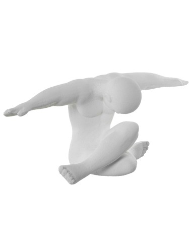 Figura Cerámica Atleta Blanco