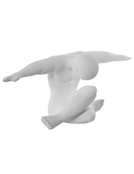 Figura Cerámica Atleta Blanco