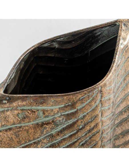 Jarrón Metal Dorado Pequeño