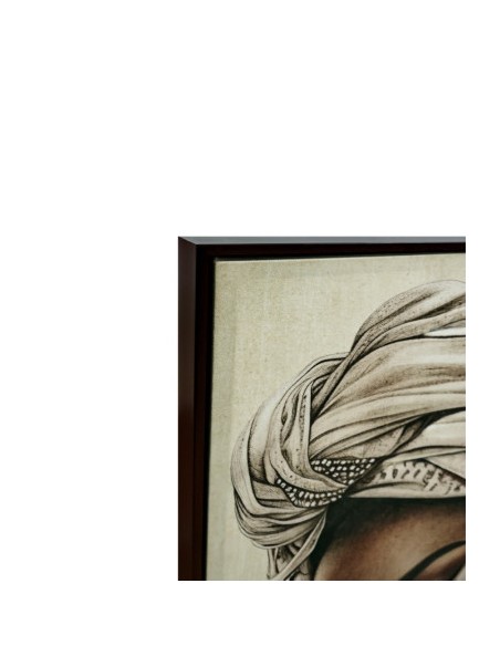 Cuadro Velvet Mujer Africana
