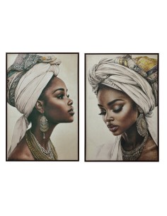 Cuadro Velvet Mujer Africana