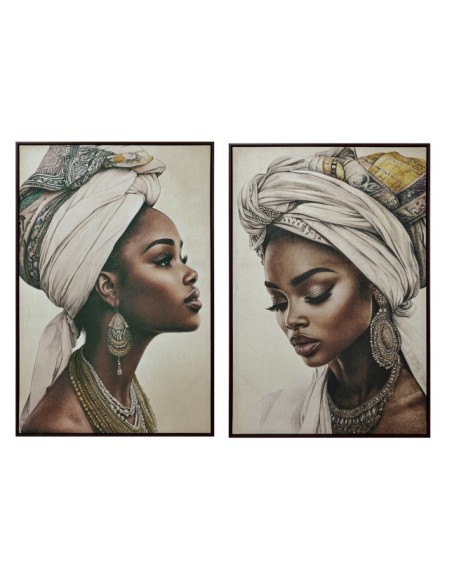 Cuadro Velvet Mujer Africana