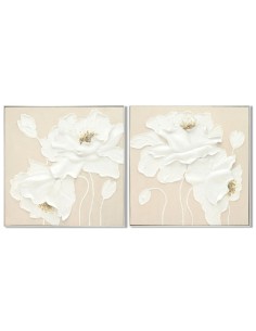 Cuadro en Lienzo Pintado a Mano con Flores