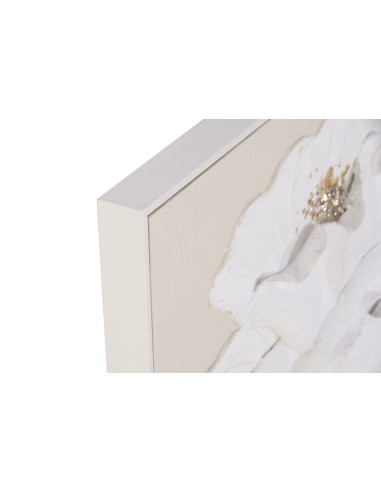 Cuadro en Lienzo Pintado a Mano con Flores