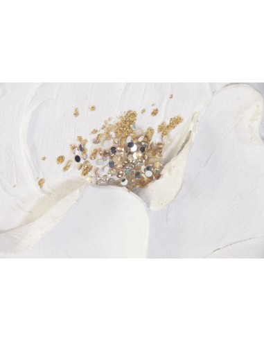 Cuadro en Lienzo Pintado a Mano con Flores