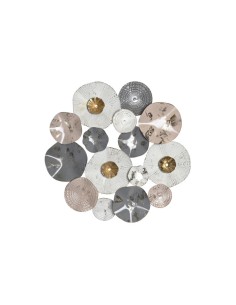 Decoración de Pared Blanco de Metal