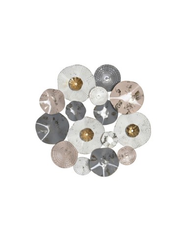 Decoración de Pared Blanco de Metal