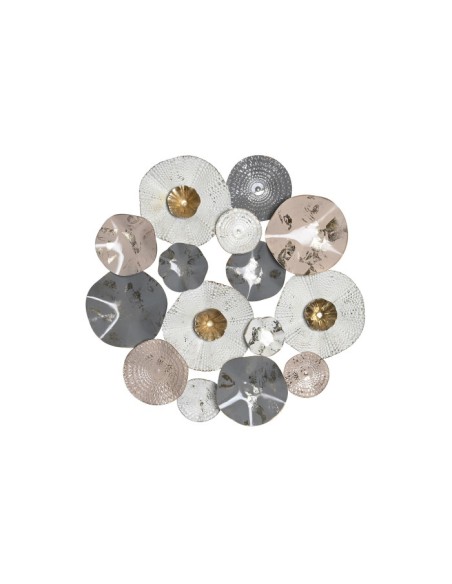 Decoración de Pared Blanco de Metal