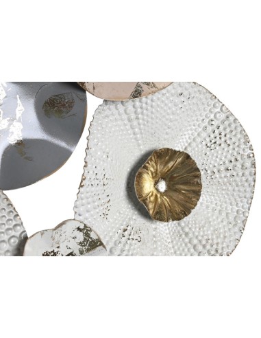 Decoración de Pared Blanco de Metal