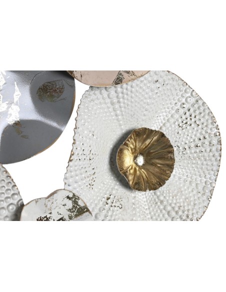 Decoración de Pared Blanco de Metal