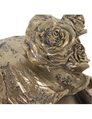 Figura de Resina Niña Color Dorado