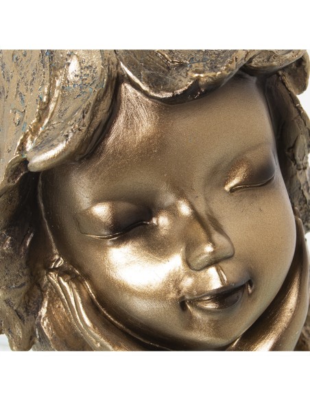 Figura de Resina Niña Color Dorado