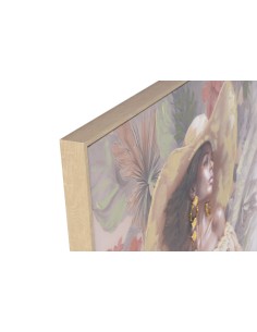 Cuadro en Lienzo con Diseño de Chica con Sombrero 2