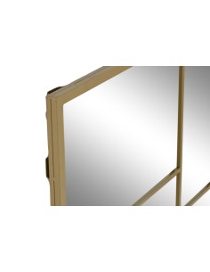 Espejo de Hierro Cristal Color Dorado 2