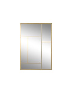 Espejo de Hierro Cristal Color Dorado